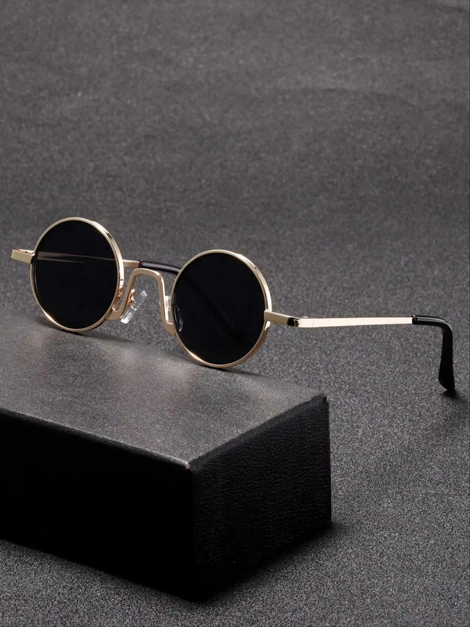 Hindfield Sonnenbrille, rund, Vollrand, Metall, Unisex - Bild 3