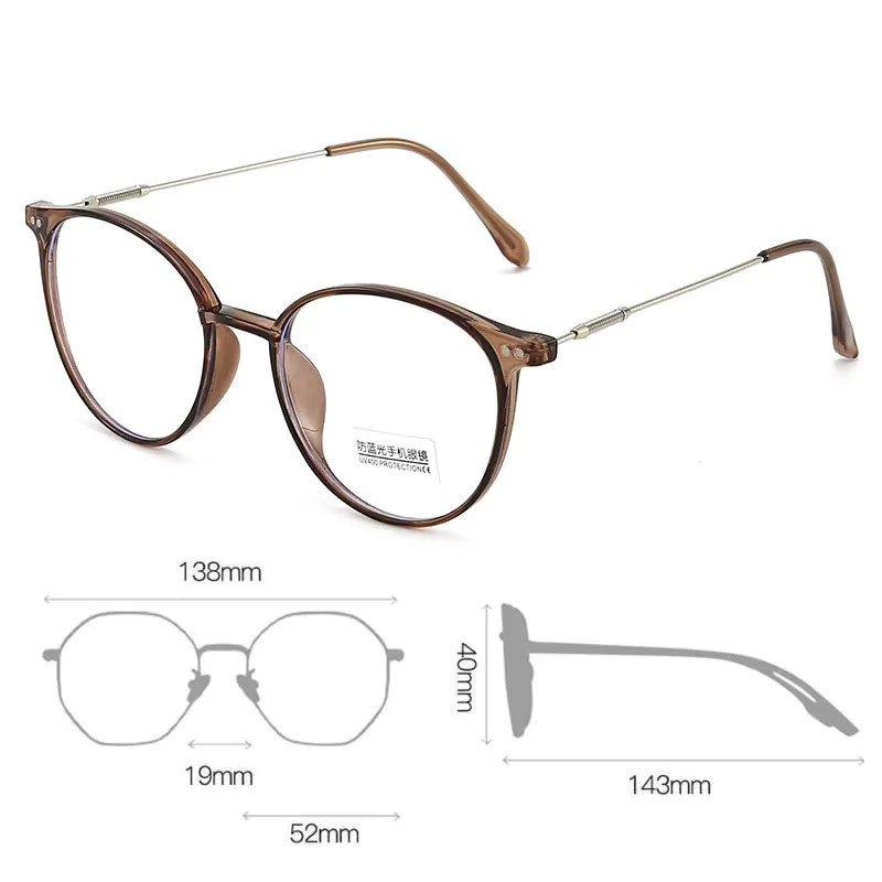 SNQP Korrektionsbrille, rund, Vollrand, Unisex, photochrom - Bild 4