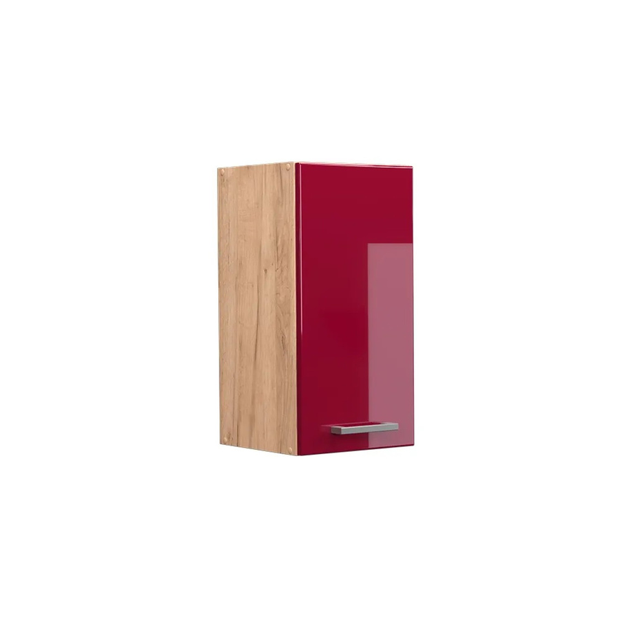Vicco Hängeschrank R-Line Küchenschrank Bordeaux Rot Goldkraft Hochglanz B: 30 cm, H: 60 cm, T: 31 cm - Bild 3