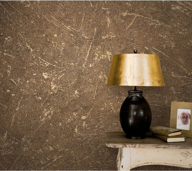 Marburg Vliestapete Vintage Deluxe Betonoptik in Gold mit FSC-Zertifizierung - Bild 1