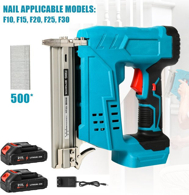 Kabellose bürstenlose elektrische Nagelpistole für Makita 18V Akku in Blau - Bild 1