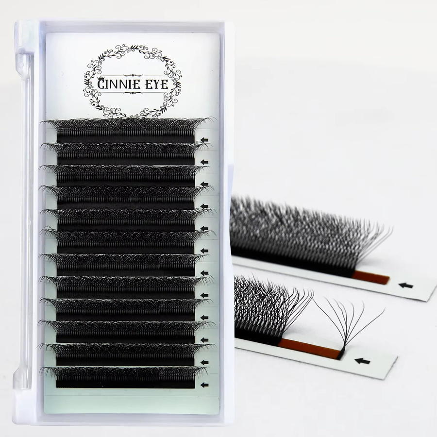 CINNIE EYE Einzelwimpern Russisches Volumen, Black, Natürlich - Bild 3