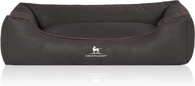 Knuffelwuff Hundebett Scottsdale Sofa aus Kunstleder mit erhöhtem Rand, Schwarz, B: 120 cm, T: 85 cm - Bild 1