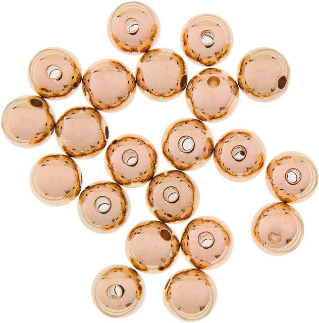 Rico Design Perlen, gold, 8 mm, 32 Stück - Bild 1