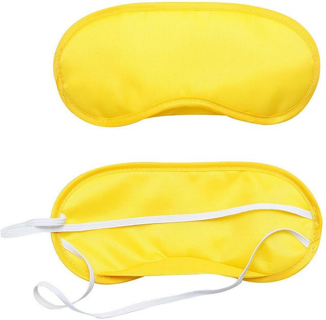 15 Colora Schlaf-Augenmaske aus Seide, Unisex, Gelb - Bild 1