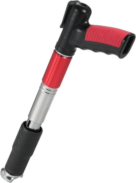 Manuelle Mini-Nagelpistole aus Stahl von Kkmoon in Schwarz-Rot mit 5 Gängen und elektrisch verstellbarer Funktion für Deckendraht-Hider und Nagelfestigung - Bild 1