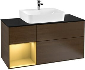 V&B Waschtischunterschrank Finion mit Wandbeleuchtung, Breite: 120 cm, Tiefe: 50,1 cm, Höhe: 50,1 cm - Bild 1