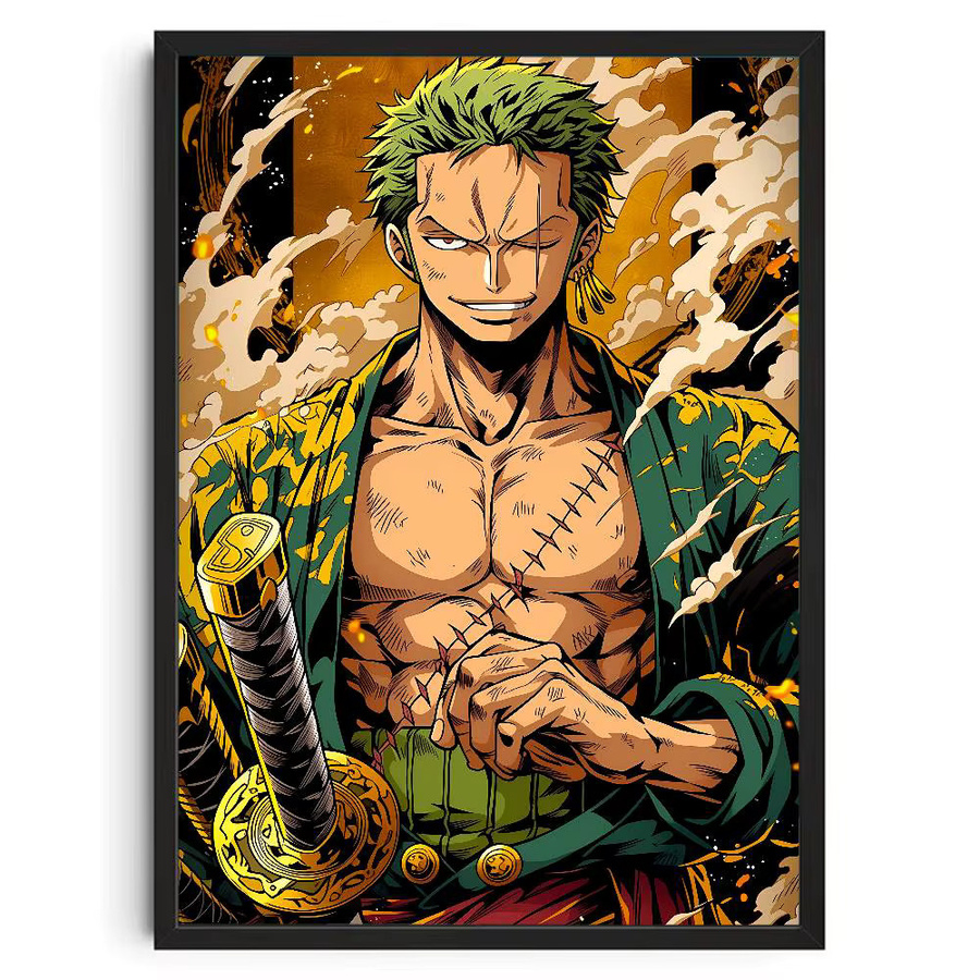 Bandai One Piece Anime-Poster Zoro und Luffy als HD-Leinwand-Wandkunst in Mehrfarbig, Rechteckig - Bild 7