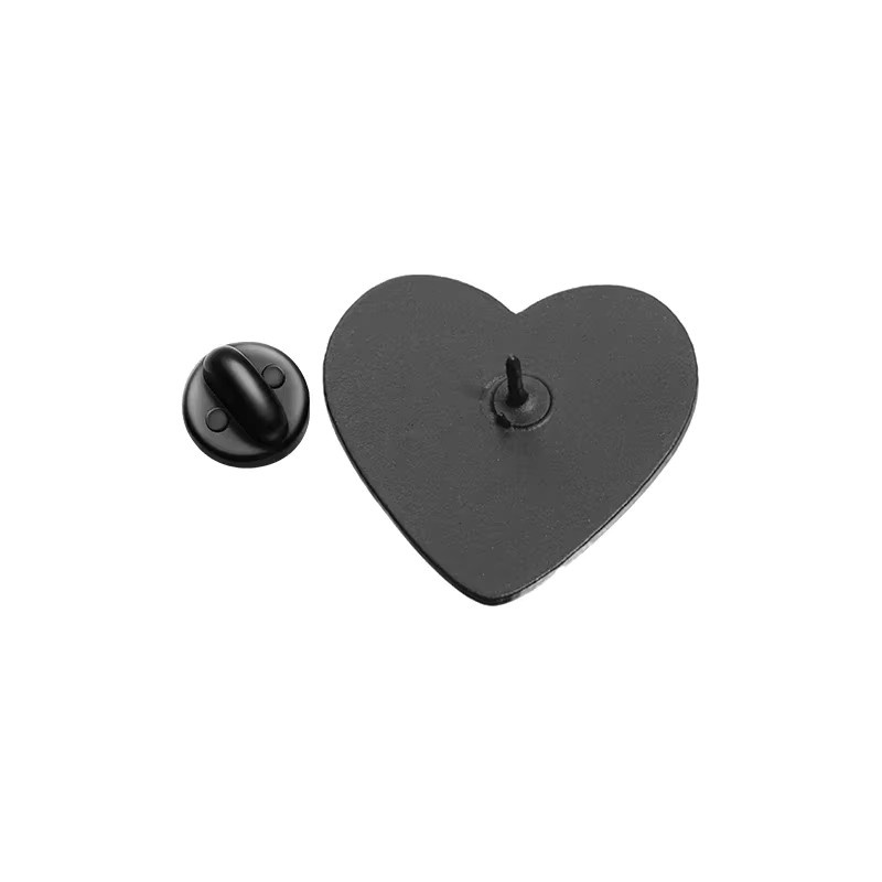 XioMara Brosche, Herz Emaille, Black Punk, Unisex - Bild 2
