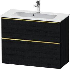 Duravit Waschtischunterschrank D-Neo Compact, Wandhängend, Grau, B/H/T: 81 x 62,5 x 37,2 cm - Bild 1