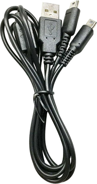Nintendo USB-Ladekabel für DS Lite, 3DS, New 3DS und 3DS XL in Schwarz, Länge: 1,2 m - Bild 1