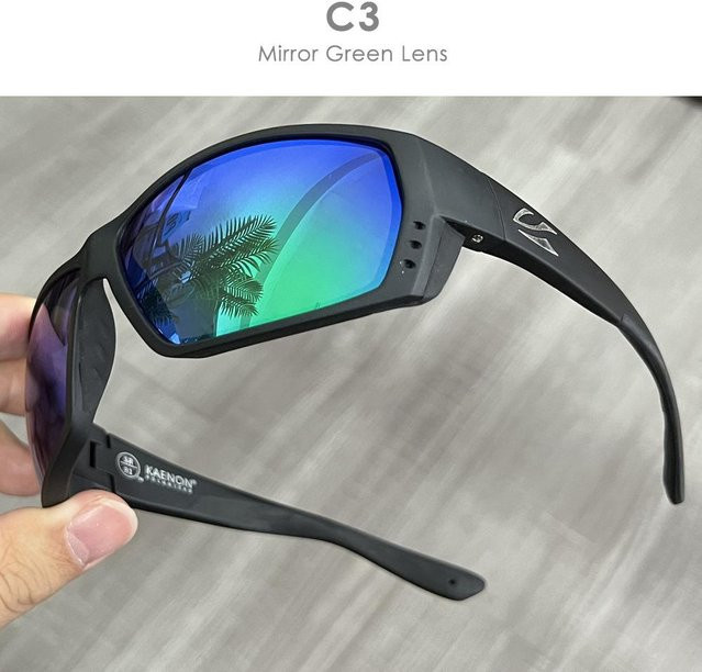 KAENON Sonnenbrille, Square, Vollrand, TR90, Schwarz, Herren, polarisiert - Bild 1