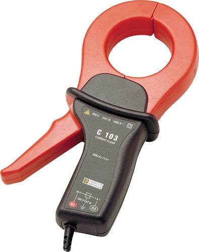Chauvin Arnoux C103 Stromzangenadapter für AC/DC Messbereich 0,1 - 1200A in Rot - Bild 1