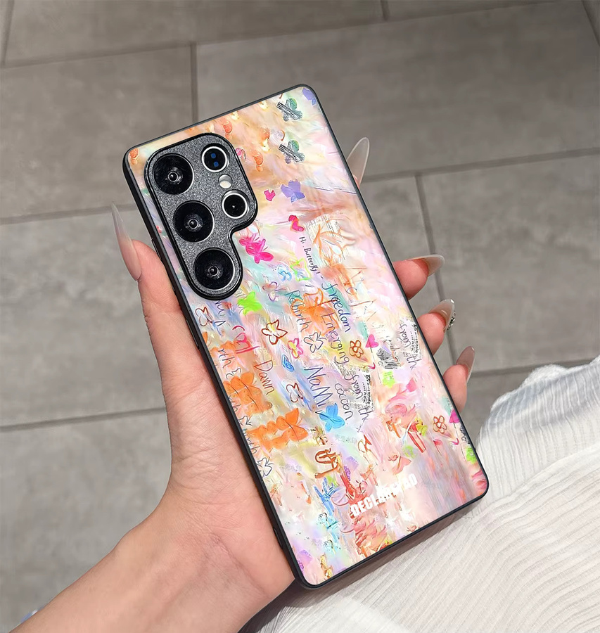 Maßgefertigte Schutzhülle für Samsung Galaxy Android Smartphones in Schwarz und Multicolour - Bild 3