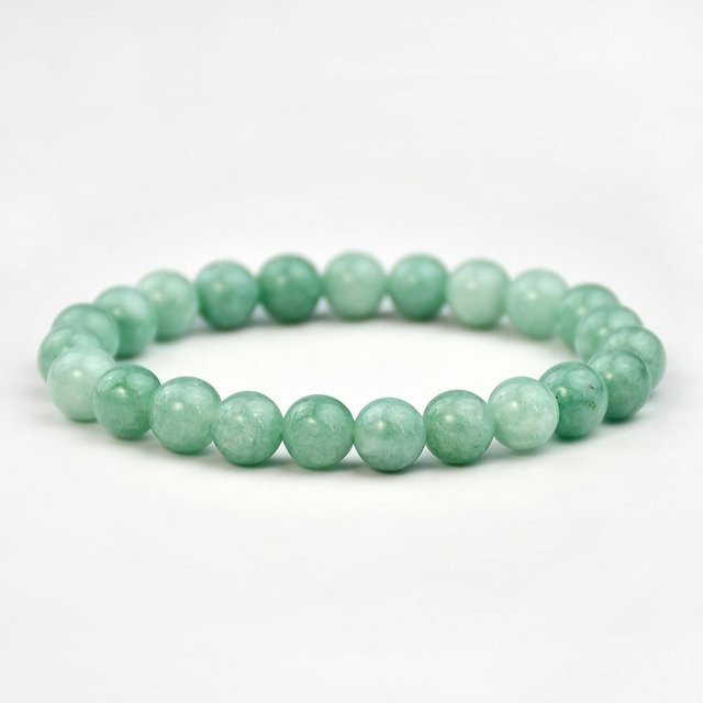 Lucky Star Jewelry Perlenarmband, Grüner Naturstein, Zirkonia, Damen - Bild 1