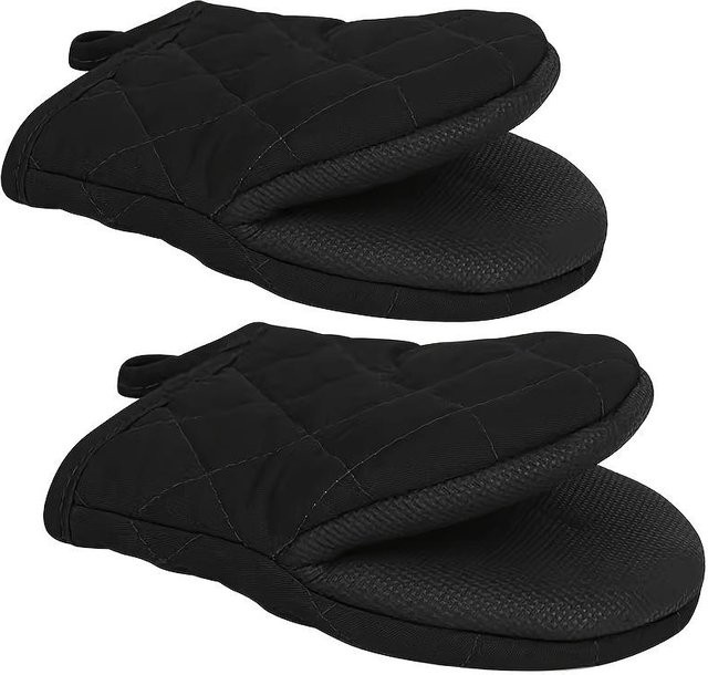 Hitzebeständiger und rutschfester Silikon-Ofenhandschuh von Mango Event in Schwarz - Bild 1