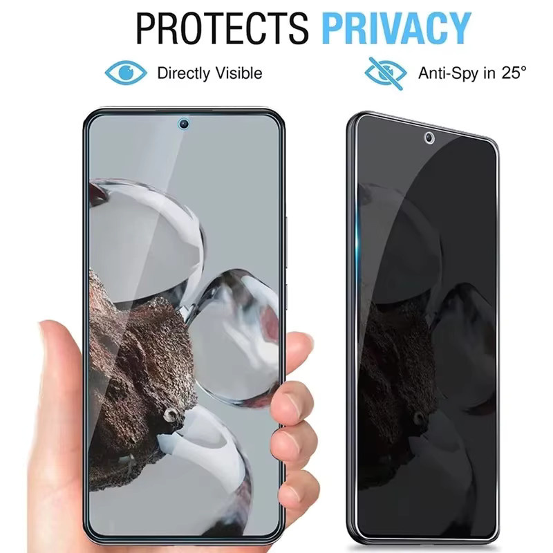 Sichtschutz Panzerglas Anti-Spion für Xiaomi Mi 10i 10 Lite Zoom 9i 9t K40 9C NFC Note 9 Pro Max 5G, transparent - Bild 3