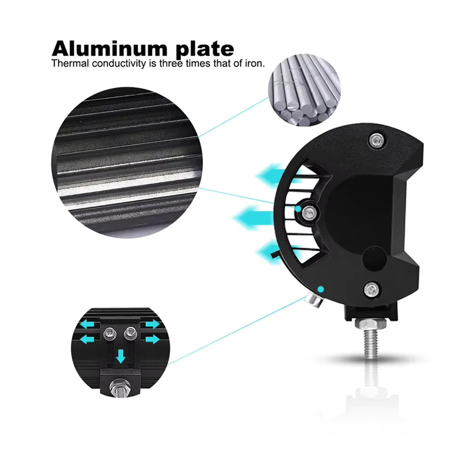 LED Lichtleiste als Arbeitslicht für LKW, Offroad, Boot, Traktor und SUV, 12V/24V, Schwarz, Breite: 60,0 cm - Bild 2