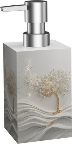 Sanilo Seifenspender Tree of Life, weiß, B: 16,5 cm, T: 7,0 cm, H: 12,0 cm - Bild 1