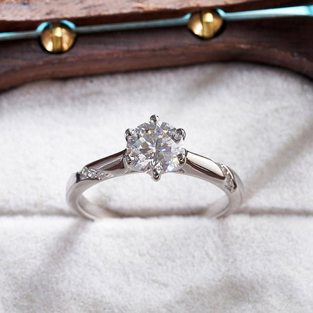 Joyce Jelly Ring, 925 Silber, Moissanite, Damen