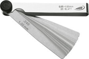 Helios Preisser Fühlerlehre in Silber mit Messbereich 0,03 - 1,00 mm und einer Länge von 100 mm - Bild 1