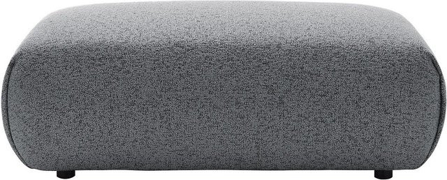 Sitzhocker Monelia von Vente-unique in Grau aus meliertem Stoff, Breite: 113 cm - Bild 1