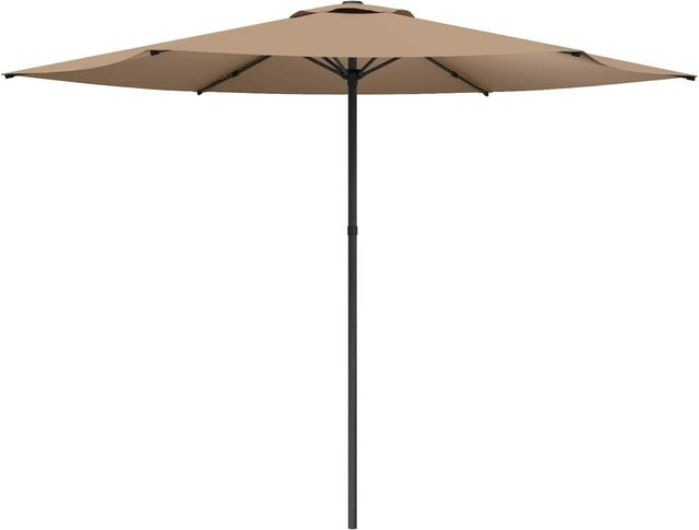 vidaXL Gartensonnenschirm aus Polyester in Beige mit Stahlgestell B/T/H: 300 x 300 cm - Bild 1