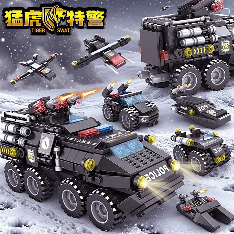 Linyi toy Swat gepanzertes Transportfahrzeug Gebäude Bausteine Set - Bild 2