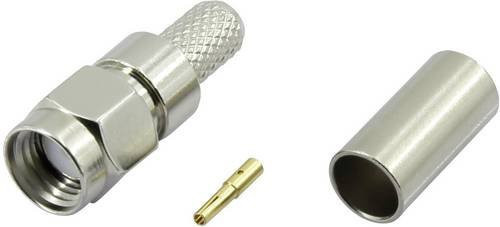 TRU COMPONENTS SMA-Reverse-Steckverbinder SMA-JC-RG58-1 1372236 Stecker gerade, Silber, 50Ω - Bild 1