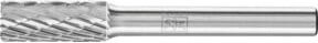 PFERD Hartmetall Hochleistungsfrässtift TOUGH Zylinder ZYAS stirn Ø 08 x 20 mm, Schaft-Ø: 6 mm, Farbe: Silber - Bild 1