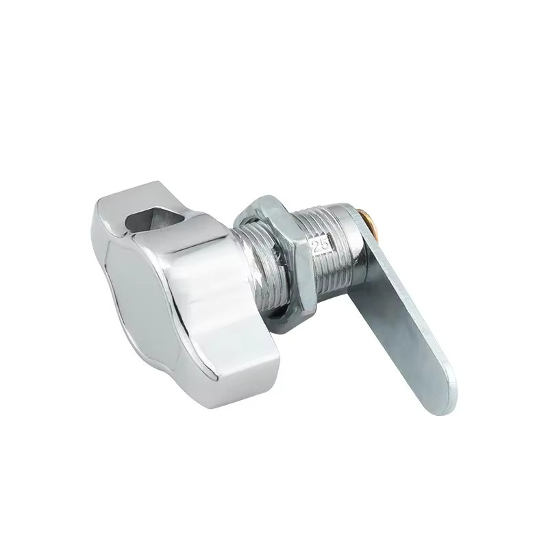 Mechanisches Vorhängeschloss aus Stahl für Aktenschränke und Schließfächer in Silber - Bild 2