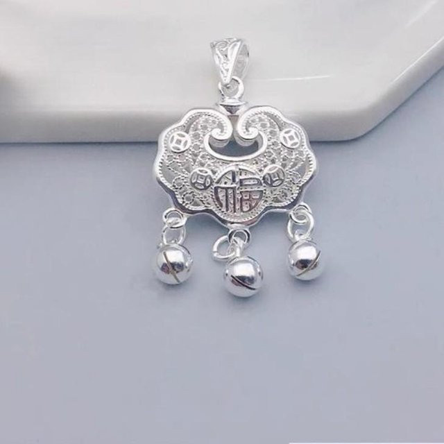 Lucky Star Jewelry Halskette, 999 Silber, Einzelanhänger, Unisex - Bild 1