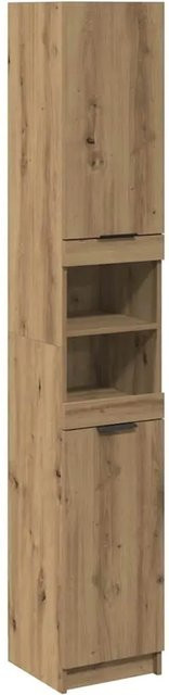 vidaXL Badschrank Artisan-Eiche Braun, Wandmontage, B/T/H: 32 x 34 x 188,5 cm - Bild 1