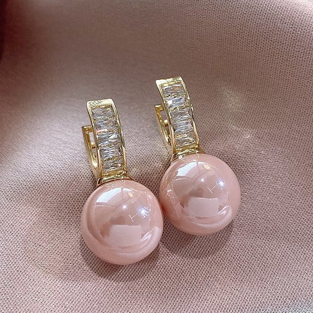Yupsk Ohrringe, Perle, Zirkonia, Gold, Damen - Bild 1
