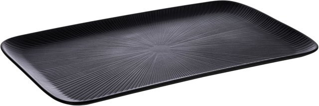 APS Servierteller NERO aus Melamin, rechteckig, schwarz, L: 53 cm, B: 32,5 cm, H: 2,5 cm - Bild 1