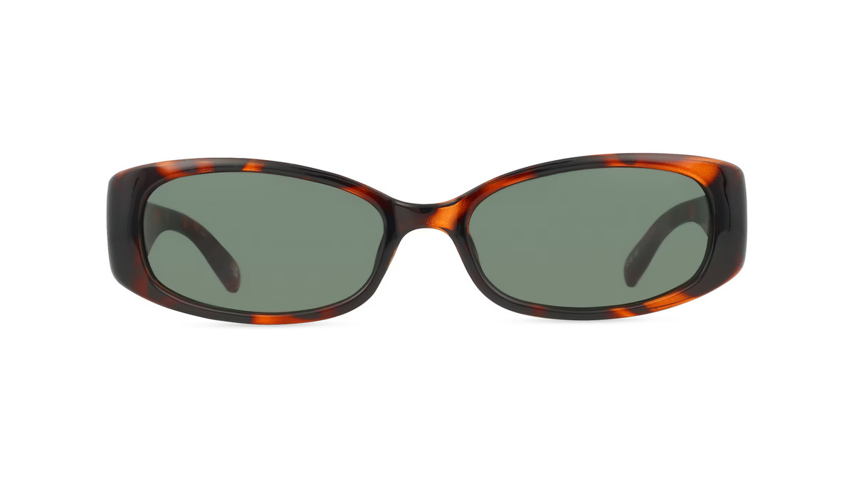 Le Specs STARLIGHT Sonnenbrille, Vollrand, quadratisch, Kunststoff, Unisex, braun, grün - Bild 1