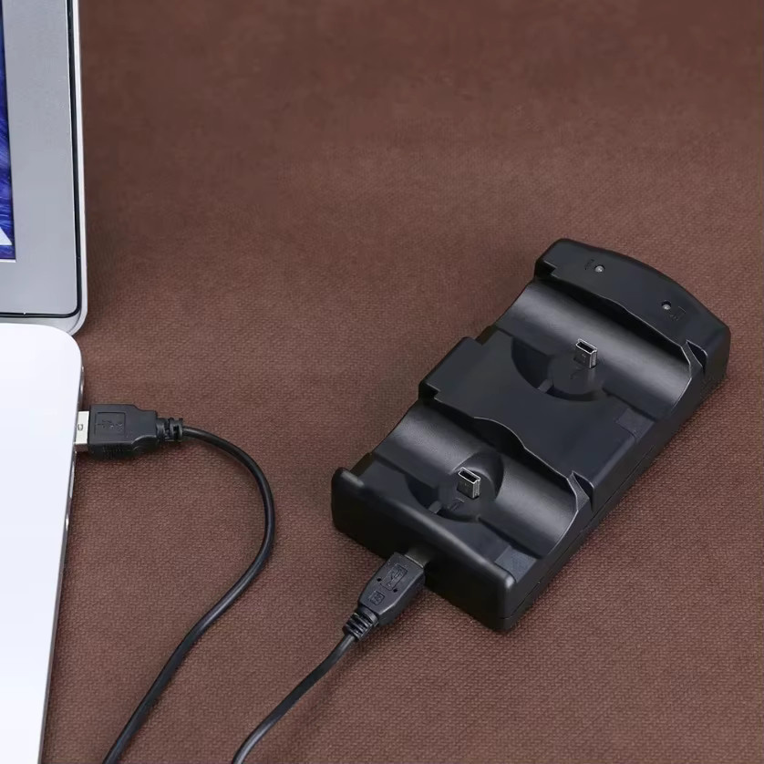 Sony Dual Ladegerät Dock für PS3 und PS3 Move Controller, vertikale USB Schnellladestation, Schwarz - Bild 3