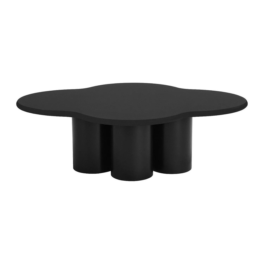 Couchtisch Yavina von Vente-unique in Schwarz und Weiß aus MDF, Breite: 110 cm - Bild 2