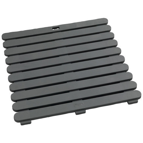 Wenko Duschmatte für Indoor und Outdoor, Grau, 55 x 55 cm - Bild 2
