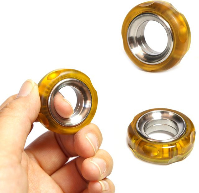 Pei Haptic Ring Mechanische Fidget Ratsche Ring, Edelstahl, Metall Reifen Spielzeug - Bild 1