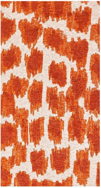 Lola&Moi Teppich Ikat in Orange Blood Gold, Breite: 80 cm, Länge: 150 cm - Bild 1