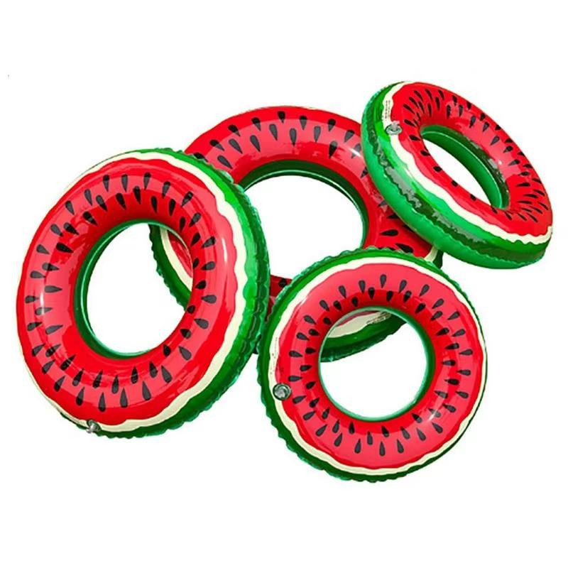 Super Six Wassermelonen-Muster Schwimmring Aufblasbare Matratze - Bild 4