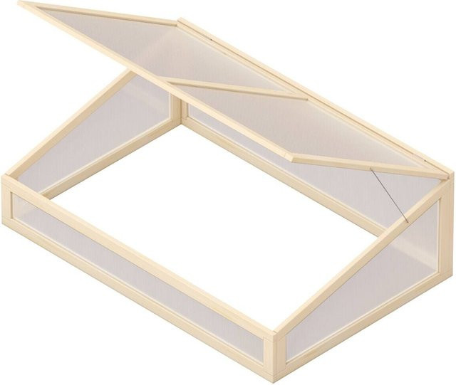 UPYARD Frühbeet Zubehör aus Holz und Polycarbonat in Braun, B/H/L: 80 x 40 x 120 cm - Bild 1