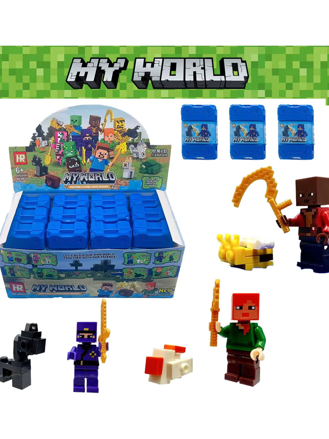 Bandai Minecraft My World Figuren, 16-teiliges Set, ab 6 Jahren - Bild 3
