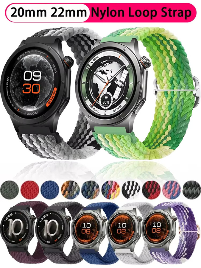 Uhrenarmband Sport-Nylon, Schwarz, Textil/NATO, 20mm 22mm - Bild 5