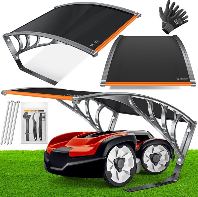KESSER Mähroboter Garage Carport Überdachung witterungsbeständig inkl. Montagematerial B/T/H: 82 x 103 x 47 cm - Bild 1