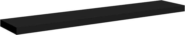 vidaXL Schweberegal Schwarz in Matt, B/T/H: 120 x 23,5 x 3,8 cm - Bild 1