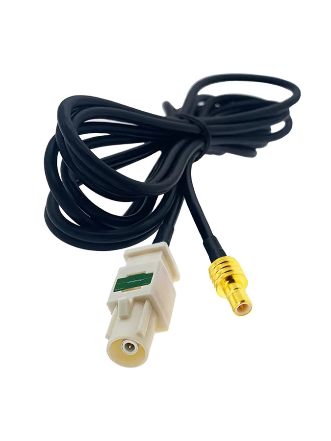 WUYUEJIA RG-174 RF Koaxialkabel mit SMB-Stecker auf Fakra A/B/C/D/E/F/G/H/I/K/Z Stecker, 50 Ohm, Schwarz, Länge: 15 Meter - Bild 2