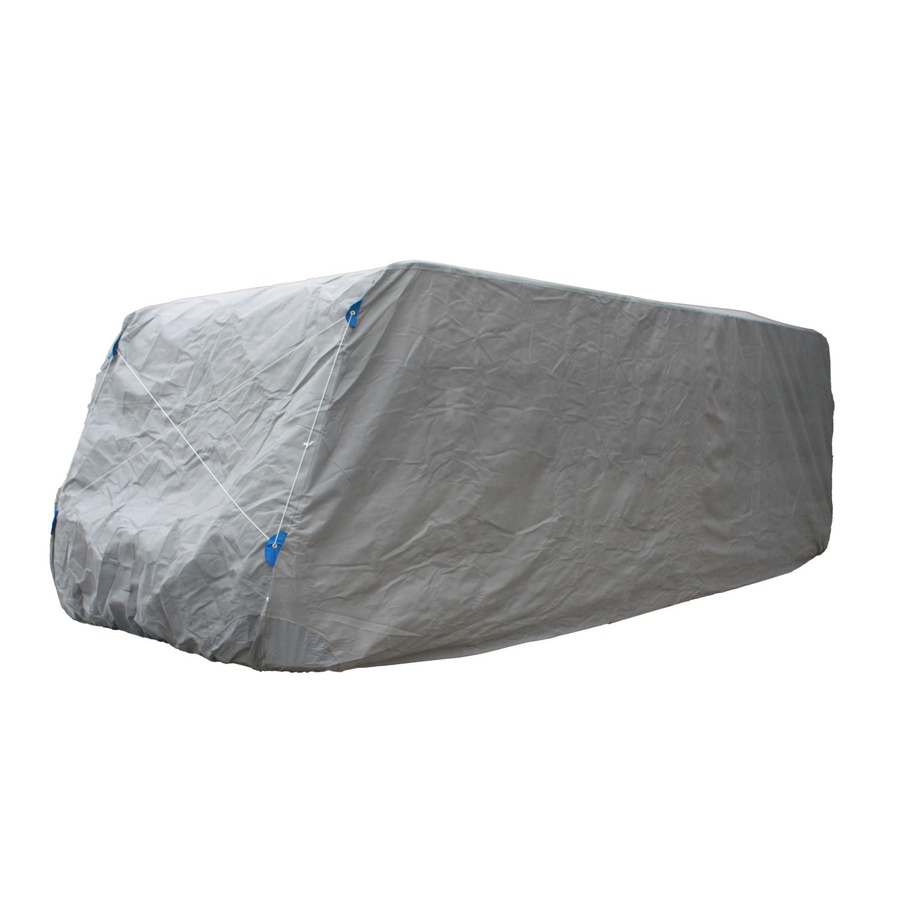 DELUKE Wohnwagen-Schutzhülle SCHRADI Abdeckplane für Caravan in Grau, Größe XXL, B/T/H: 732 x 220 x 250 cm - Bild 2