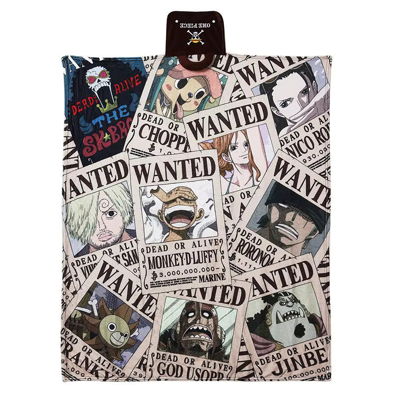 One Piece Anime Handdecke mit Roronoa Zoro, Nika, Nami und Sanji in Multicolour aus Polyester - Bild 3